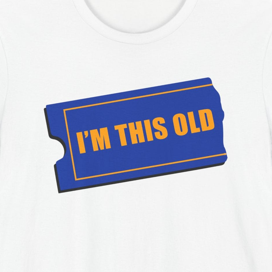I am This Old Blockbuster Tshirt, novelty tee, Retro vintage logos