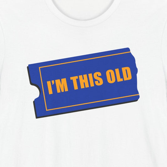 I am This Old Blockbuster Tshirt, novelty tee, Retro vintage logos