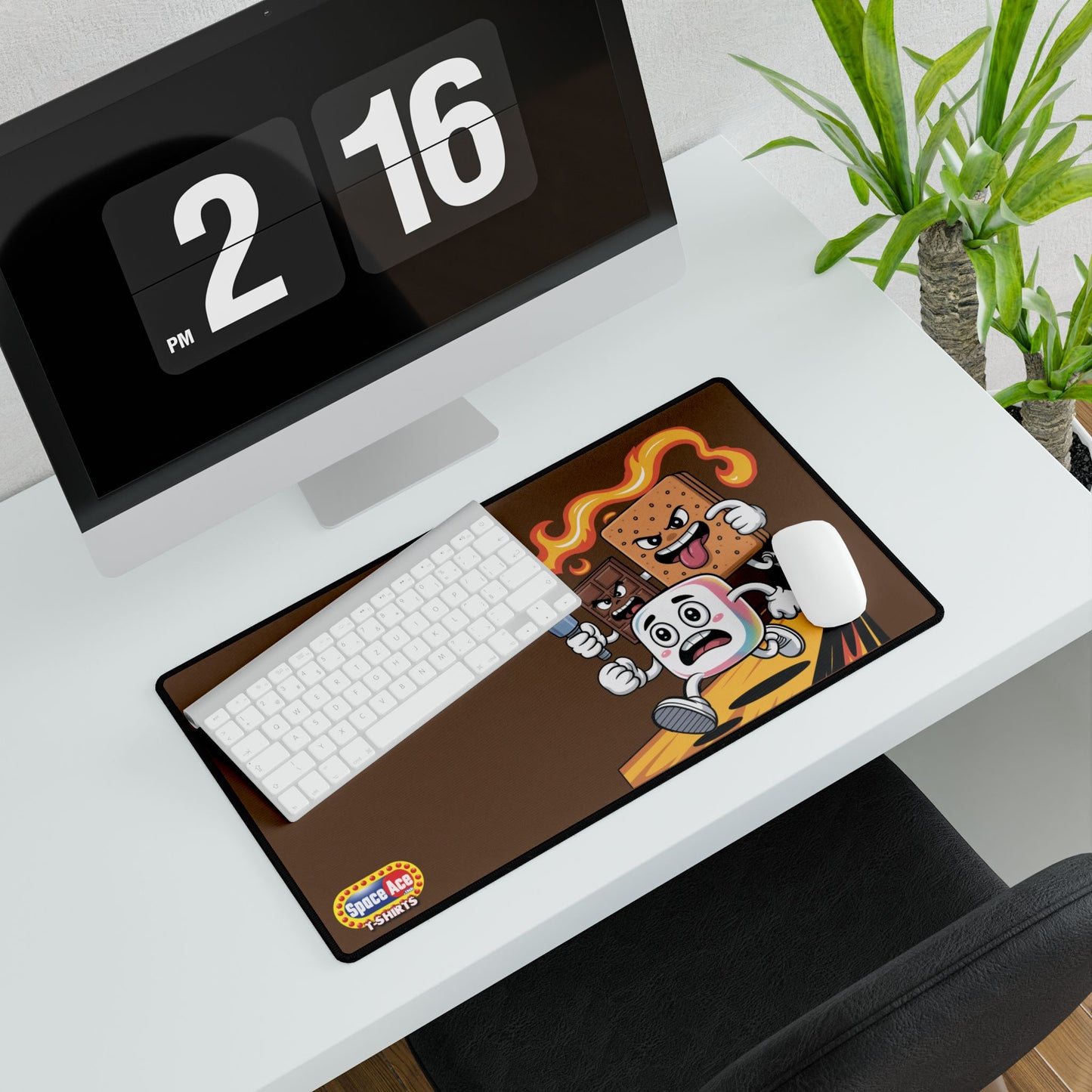 Cartoon S'mores Chase Desk Mat - Gaming Mousepad