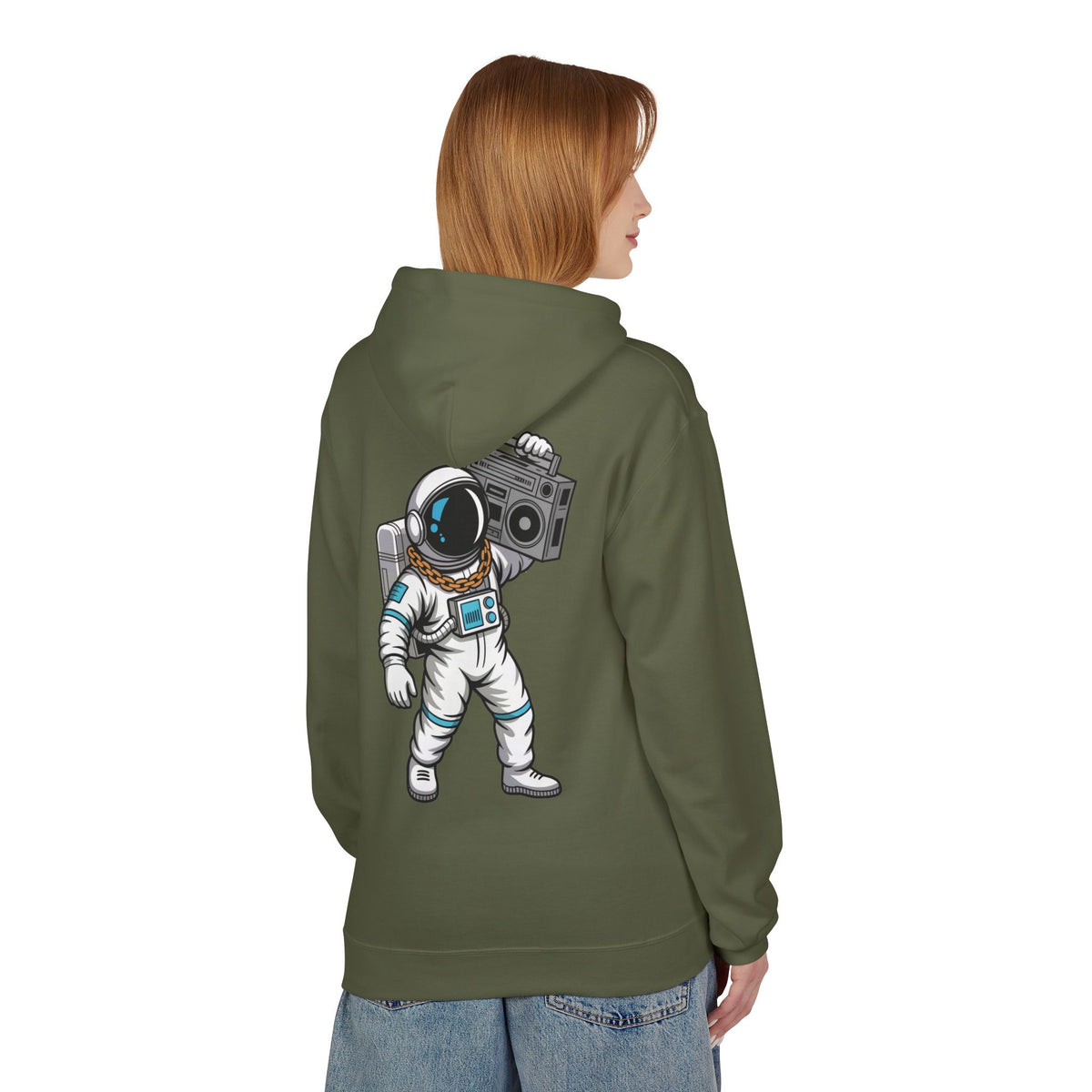 Astronaut Evolution Hoodie – Retro Space Explorer Graphic Hoodie