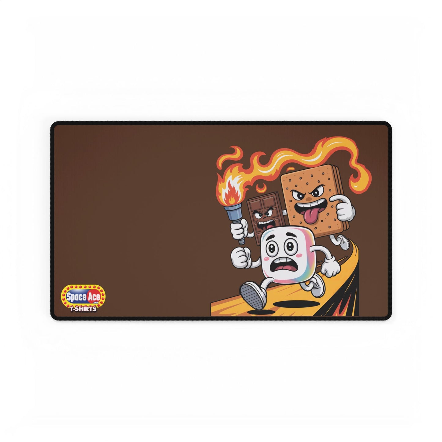 Cartoon S'mores Chase Desk Mat - Gaming Mousepad