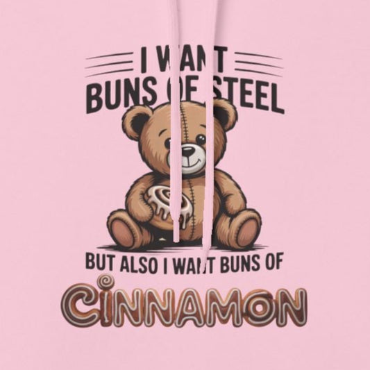 Cinnamon Bun Bear Hoodie, Cozy Unisex Pullover, Gift for Animal Lovers, Cute Fall Apparel, Funny Sweatshirt for Cinnamon Lovers