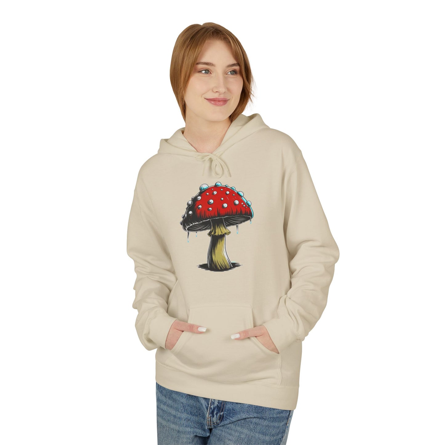 Mushroom Hoodie — Red Toadstool Graphic Pullover