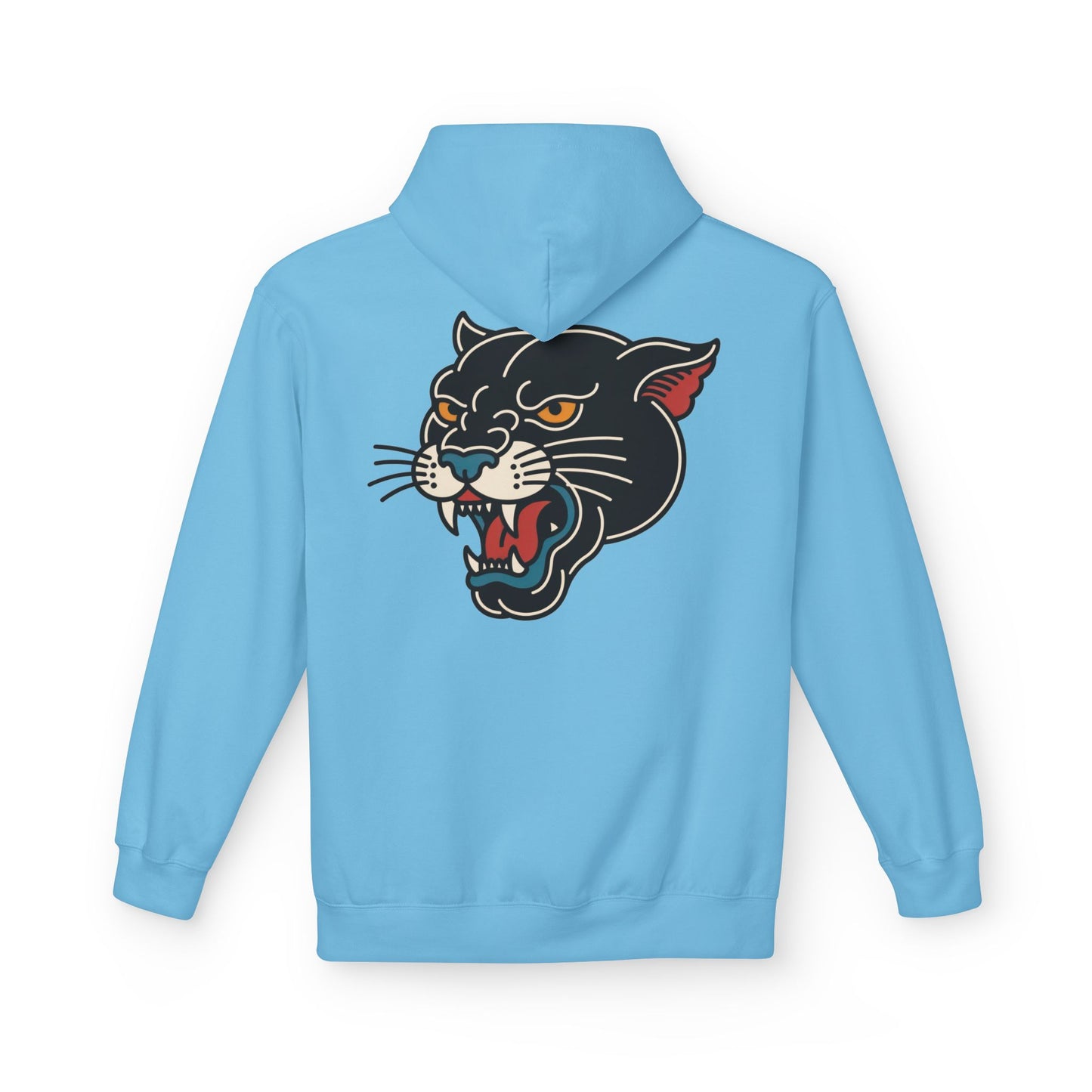 Panther Tattoo Hoodie – Retro Black Cat Graphic Sweatshirt