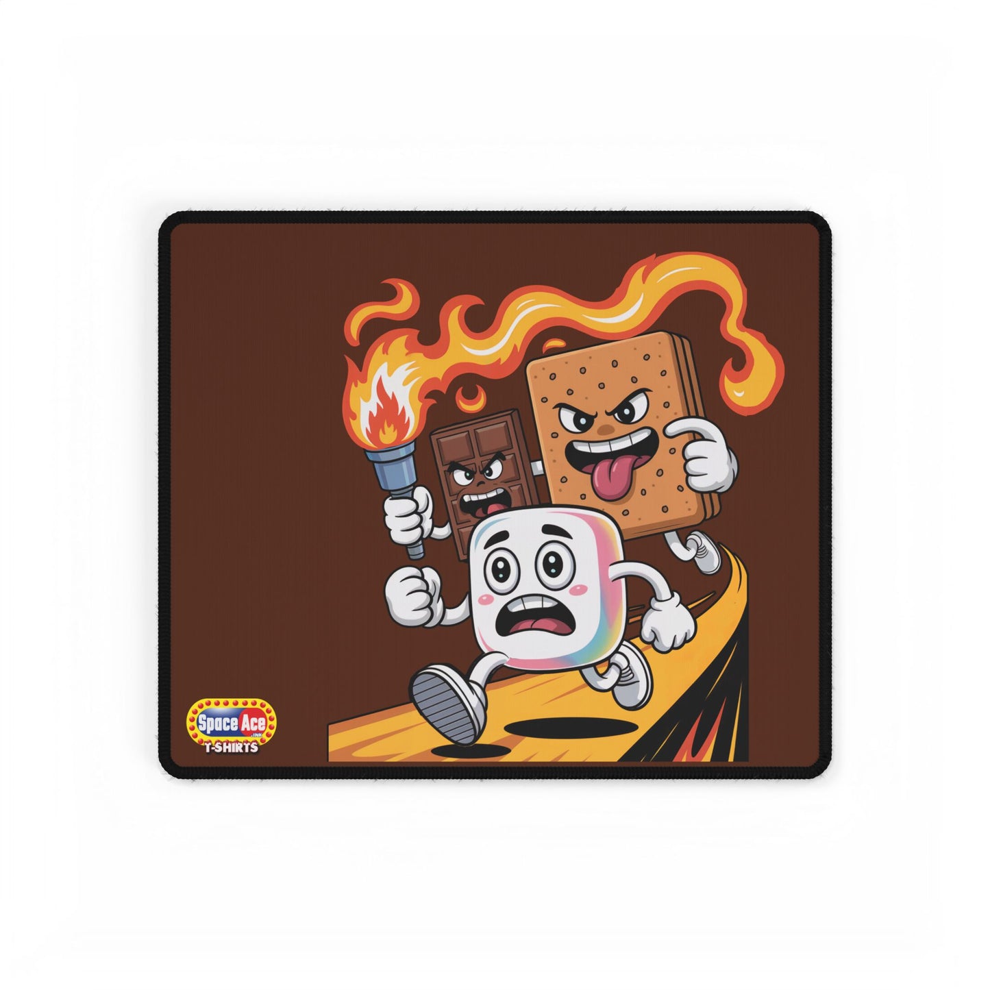 Cartoon S'mores Chase Desk Mat - Gaming Mousepad