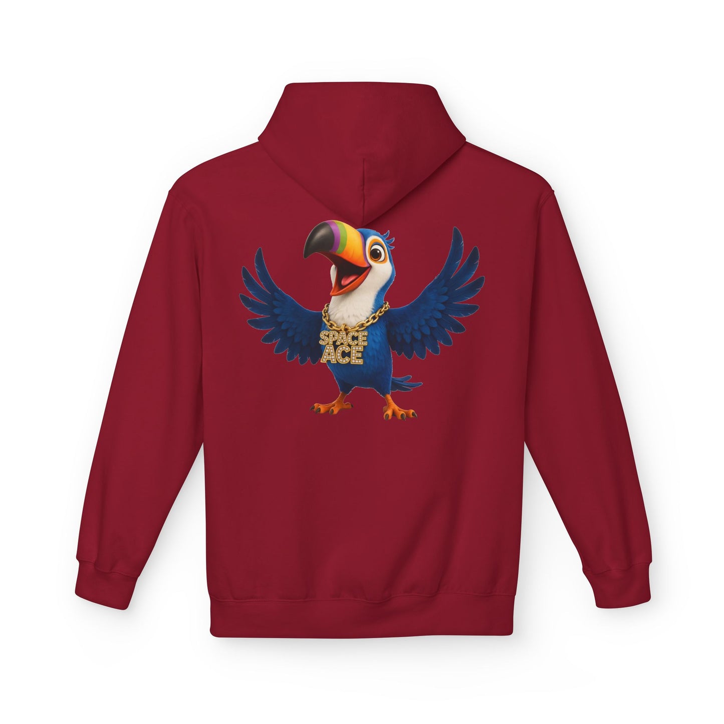 Space Ace Toucan Doug Hoodie — General Crunch Cartoon Pullover