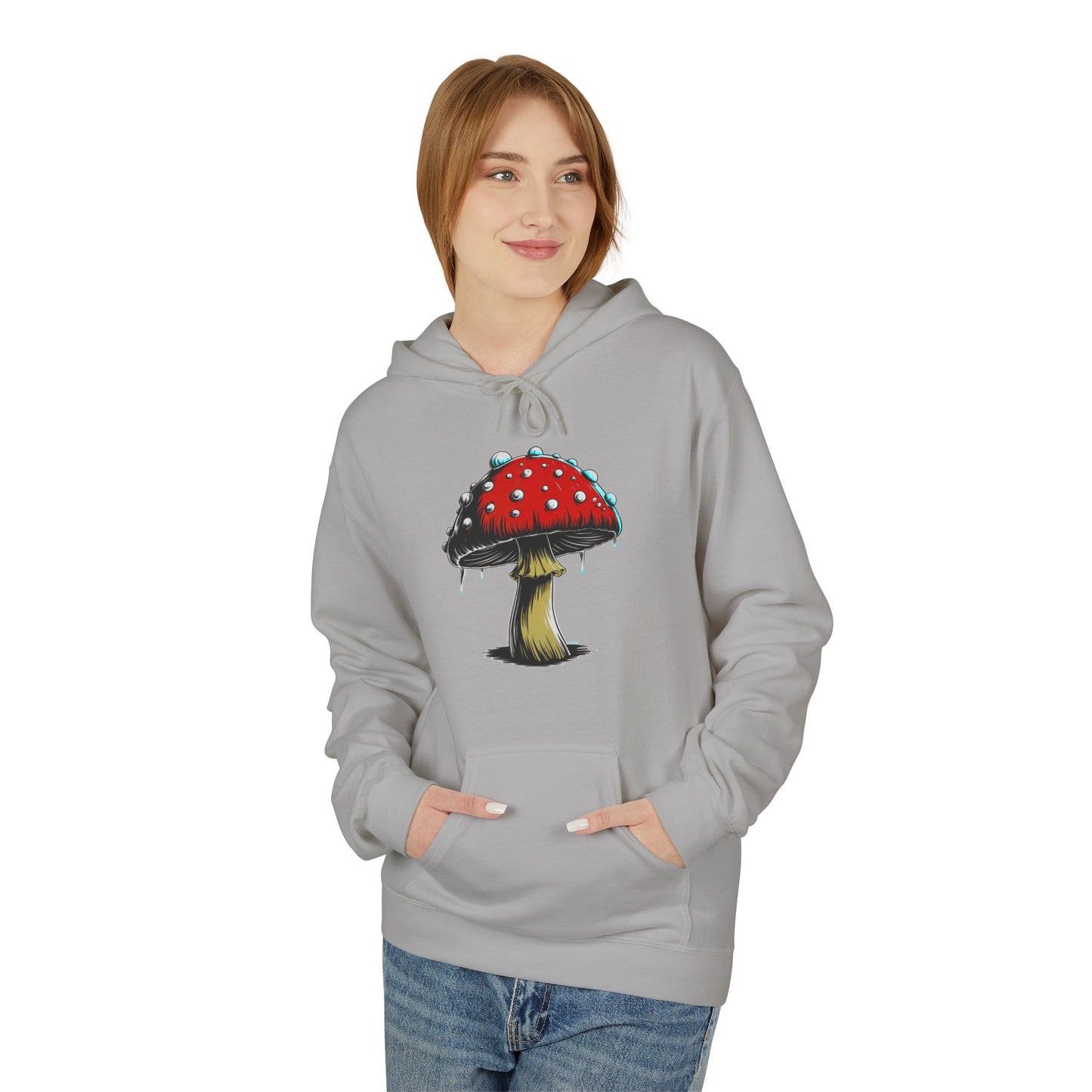 Mushroom Hoodie — Red Toadstool Graphic Pullover