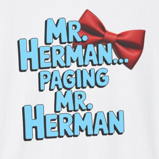 Mr. Herman Unisex T-Shirt, Cartoon Tee, Gift for Him, PeeWee Humor Shirt, Casual Wear, Birthday Present, Novelty Apparel