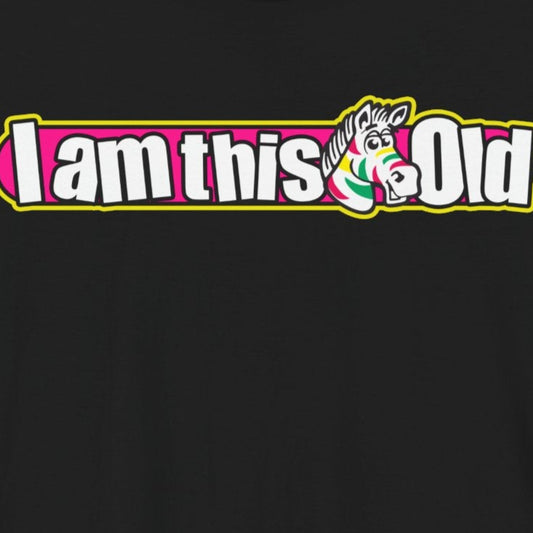 I am this old Fruit Stripe Gum Tshirt, novelty tee, Retro vintage logos
