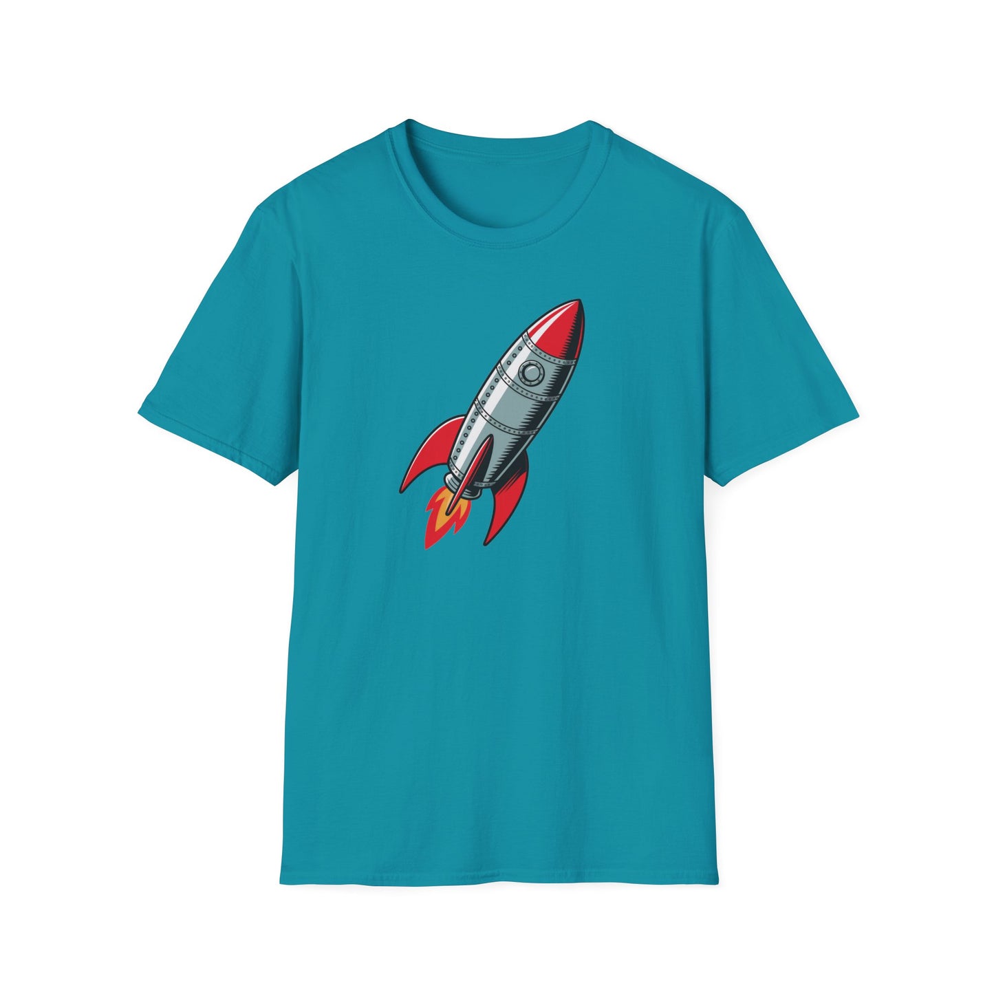 Rocket Graphic T-Shirt Retro Space Rocket Shirt