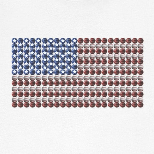 American Baseball Flag Premium Cotton Tee
