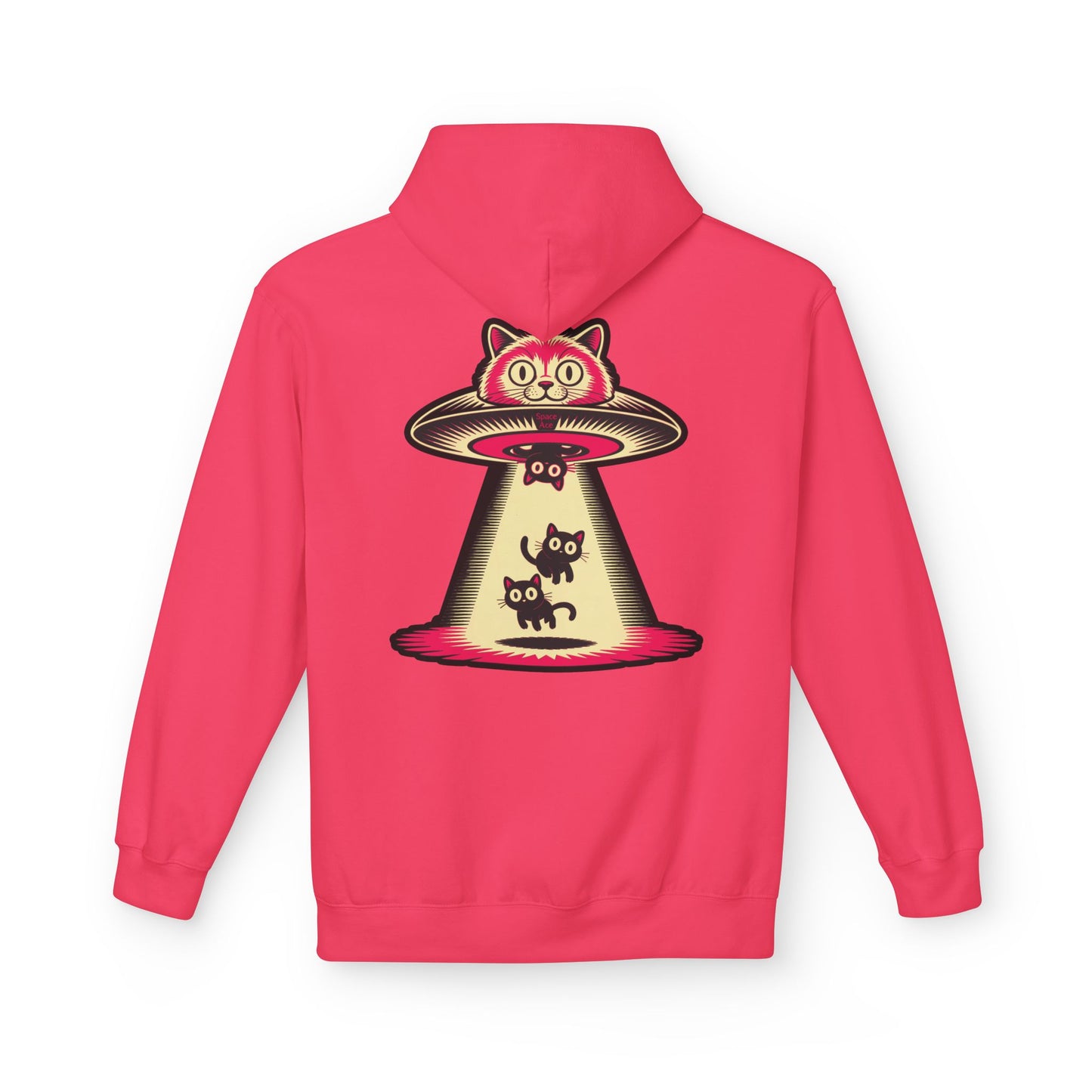 Cat UFO Hoodie — Abducted Kitties Graphic Hoodie
