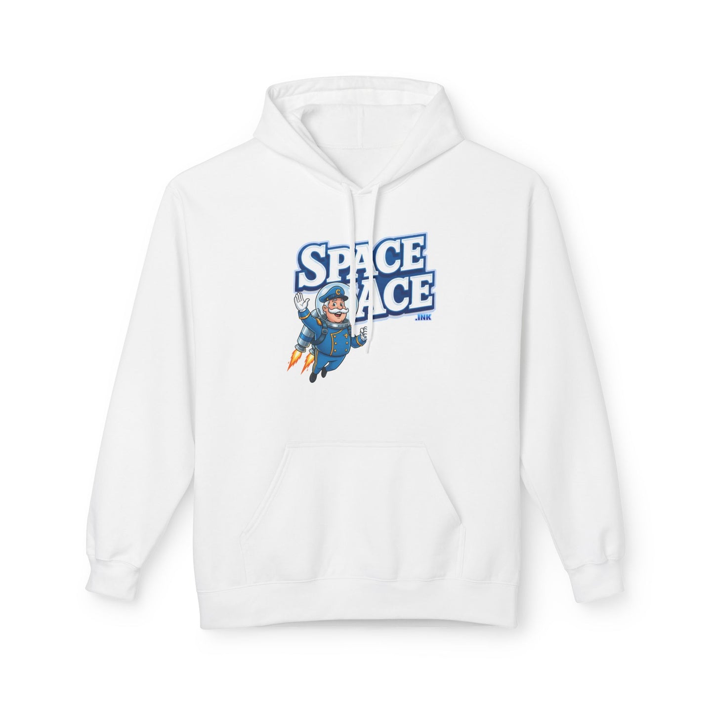 Space Ace Hoodie - General Crunch with Flaming Bike