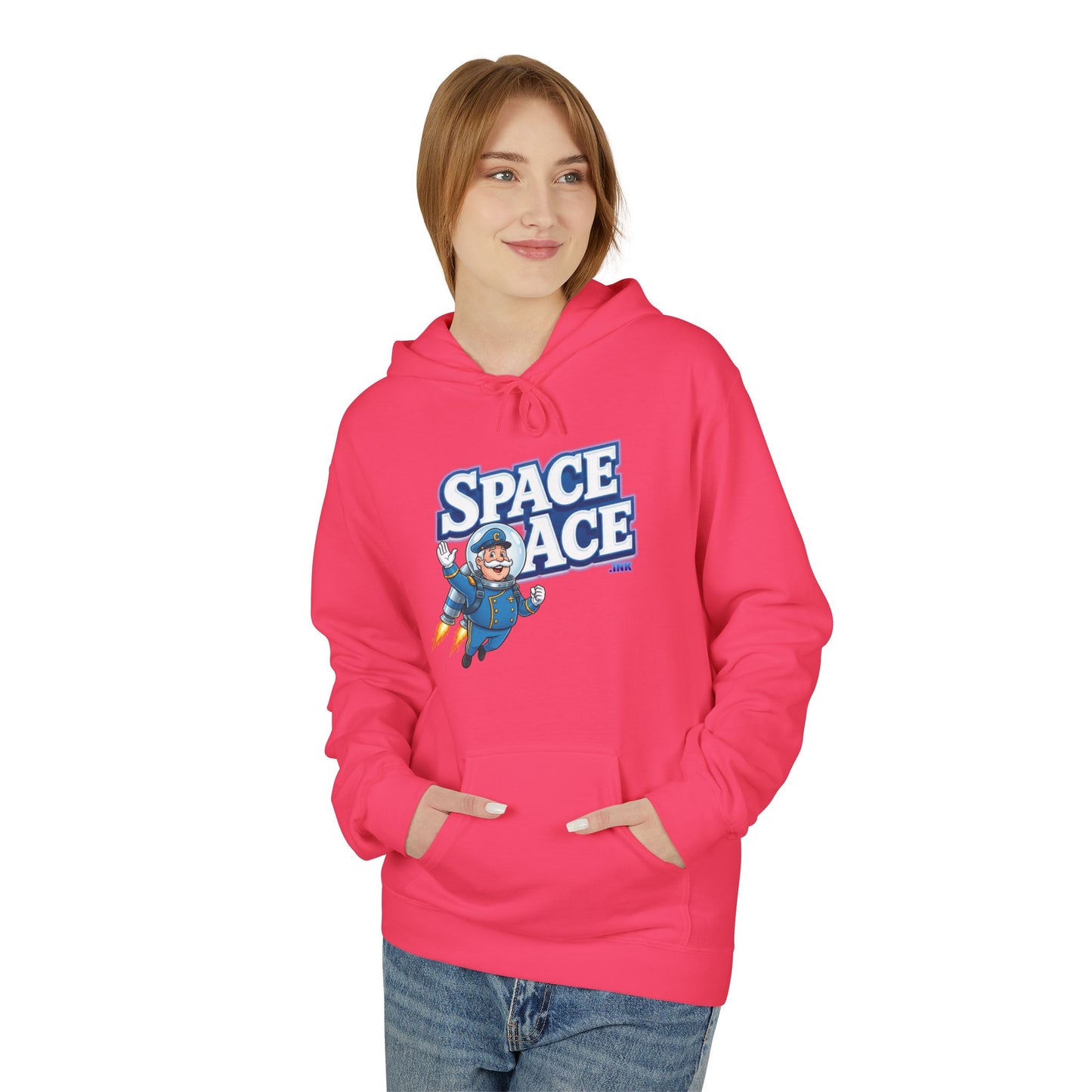 Space Ace Toucan Doug Hoodie — General Crunch Cartoon Pullover