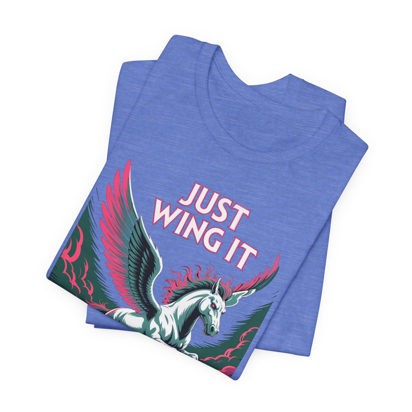 Just Wing It Pink Pegasus Shirt Lightning Clash of the Titans Mythical Horse