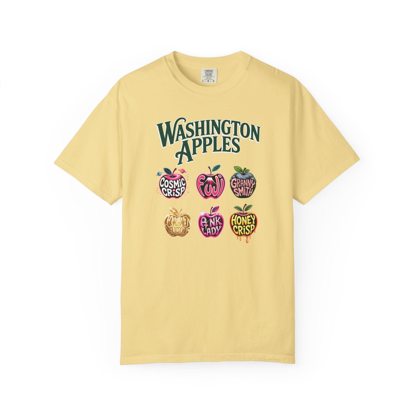 Washington Apples Graphic Tee, Series 1 Cosmic Crisp thru Honey Crisp