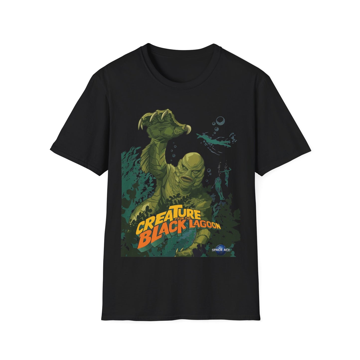 Creature Feature T‑Shirt — Vintage Swamp Monster Movie Graphic Tee