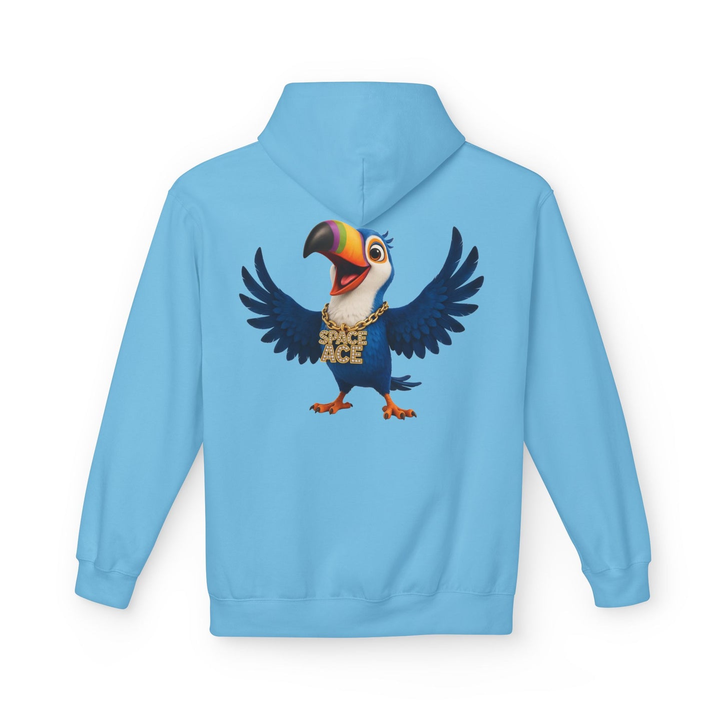 Space Ace Toucan Doug Hoodie — General Crunch Cartoon Pullover