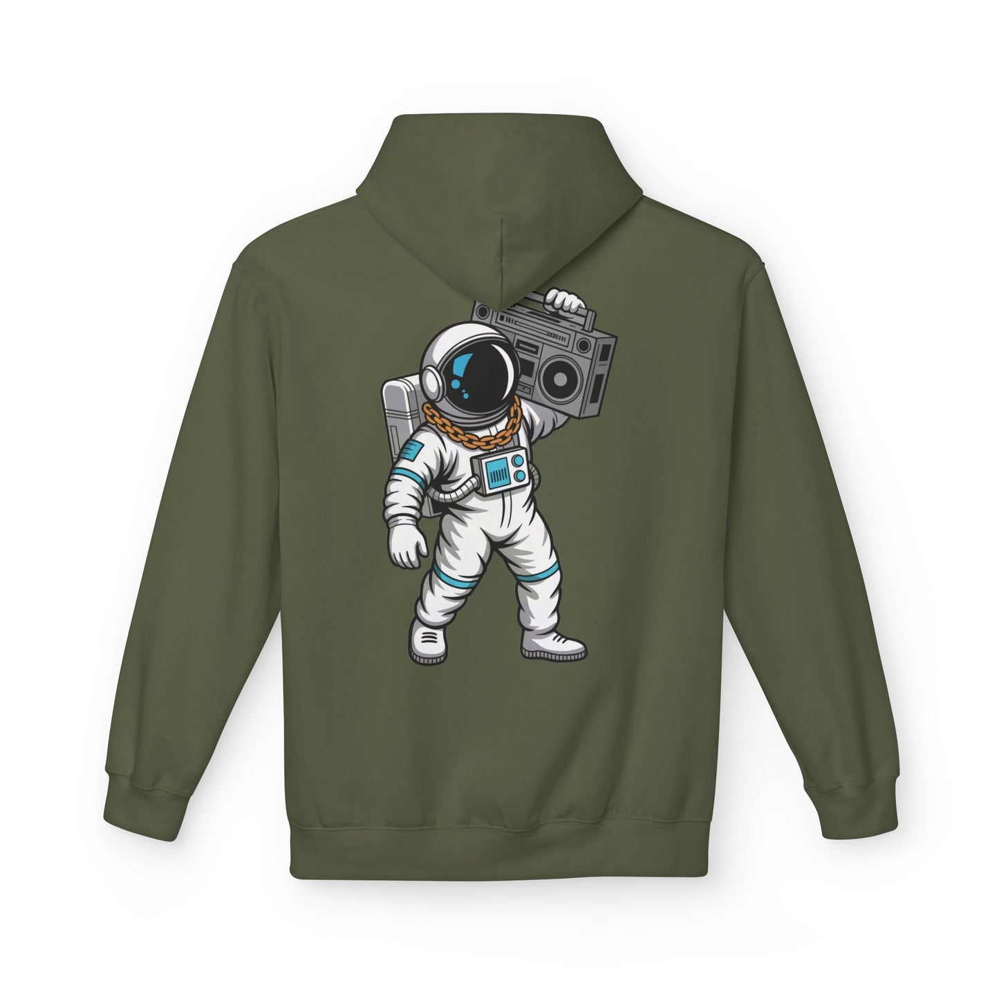 Astronaut Evolution Hoodie – Retro Space Explorer Graphic Hoodie